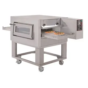 18 "ピザを焼くために使用される工業用電気コンベヤーベルトピザオーブンマシン