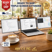 Moniteur portable double écran IPS 14 pouces OEM personnalisé 1920x1200 16:10 Type-C 60Hz avec haut-parleur intégré pour extension d'écran d'ordinateur portable professionnel