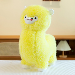 Alpaca de Peluche de Fresa Adorable de Alta Calidad, Novedosa y Personalizada, Muñeco de Peluche de Cordero Colorido para Bebé, Almohada Decorativa, Venta al por Mayor - Product Image 3