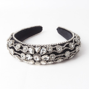 ที่คาดผมประดับเพชรฮัว ลี่หยู สำหรับผู้หญิง สไตล์ศิลปะย้อนยุค ประดับดอกไม้ เครื่องประดับผมหลากสีสัน ทำจากแก้ว - Product Image 5