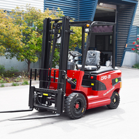 Chariot élévateur électrique compact Baiyijie CPD-20, capacité 2 tonnes, entièrement électrique, montacargas, élévateur de palettes, longueur de la fourche personnalisable, batterie