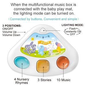 Tapis de jeu musical <span class=keywords><strong>pour</strong></span> bébé 100*70cm Jouet Conte de rhymes d'enfance Tapis d'activités Matelas doux <span class=keywords><strong>pour</strong></span> nourrissons Couverture de jeu avec musique et éclairage - Product Image 5