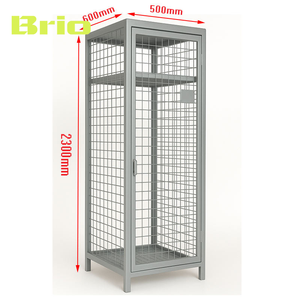 Brio – Rangement de vélos <span class=keywords><strong>en</strong></span> treillis métallique ventilé, verrouillable, <span class=keywords><strong>en</strong></span> acier, pour résidentiel et industriel - Product Image 3