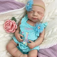 Poupée Reborn en Silicone Pur Pascale de 20 pouces pour Garçon et Fille, avec Nez Réaliste à Dégradé de Couleurs 3D, pour Accessoires Photo et Artistes Reborn Professionnels