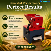 Conception pratique, sortie stable pour le maïs, le blé, le riz et les aliments pour animaux, corps métallique, large entrée, support stable, machine à broyer le maïs