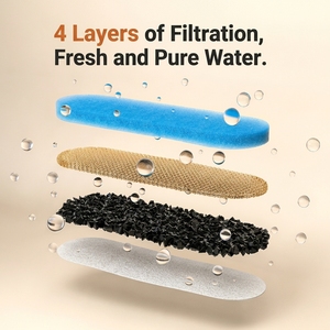 Dispensador de Agua Inteligente Inalámbrico Portátil Patentado de Acero Inoxidable 304 de 4.2L con Filtros de Precisión <span class=keywords><strong>para</strong></span> <span class=keywords><strong>Perros</strong></span> y Gatos, Diseño Desmontable - Product Image 3