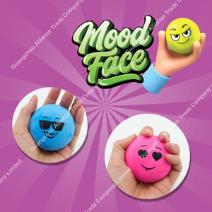Juguete Sensorial de <span class=keywords><strong>Emoticonos</strong></span> que Cambian de Color, Pelota Antiestrés de PU Suave, Sensible a la Temperatura - Product Image 3
