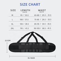 VBOSi 2152 Ceinture de maintien lombaire élastique robuste pour le sport, avec bretelles, soulagement des douleurs dorsales, en Spandex et Nylon, Unisexe