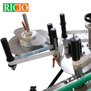 Ricio OEM OEM เครื่องติดฉลากแบบหมุนทรงขวดแก้วทรงกลมแบบอัตโนมัติมีกาวในตัวขนาดเล็กติดได้เอง - Product Image 3