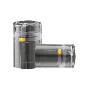 Thiết kế chuyên nghiệp 30mm 31.5mm con dấu trong suốt chai rượu vang <span class=keywords><strong>PVC</strong></span> thu nhỏ Viên nang với dải Nước Mắt - Product Image 1