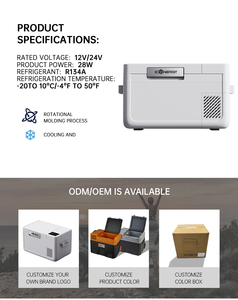 ICE TRIP UOG30 New Trend ECO-friendly Dual Zone Portable <b>Refrigerator</b> Cooler 12/24v Freezer Vehicle Car Fridges Mini Ice Maker I - Product Image 4
