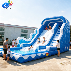 <span class=keywords><strong>Toboggan</strong></span> aquatique gonflable commercial <span class=keywords><strong>avec</strong></span> <span class=keywords><strong>piscine</strong></span>, toboggans aquatiques gonflables pas chers pour enfants - Product Image 5