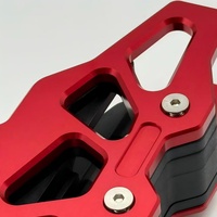 Glissière de guidage de chaîne rouge en alliage d'aluminium pour XR250 BAJA - Pièce de rechange robuste et résistante à l'usure pour protection de bras oscillant
