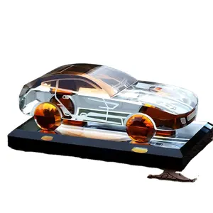 3D Sculpting Crystal Car model Ornament Car artware Business Gift Crystal car model