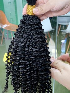 Dx345 Tóc Con Người Bó Số Lượng Lớn Sóng Cơ Thể Tóc Xoăn Cho Bện Crochet Bím Tóc Không Có Sợi Ngang Trinh Nữ Malaysia Tóc 12 Để 30 Inch 100G - Product Image 4