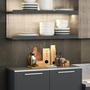 Armoire de cuisine de luxe en acier inoxydable sur mesure avec grandes unités de rangement modulaires - Product Image 3