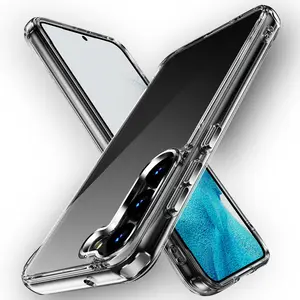 Сверхпрочный защитный чехол для Samsung Галактики S23 Plus прозрачный ТПУ акриловый чехол-накладка для мобильного телефона Чехлы для Samsung S23 Ультра