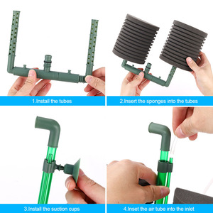 에어 펌프 더블 스폰지 바이오 필터 스폰지 필터 수족관 탱크 - Product Image 2