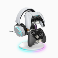 Support de manette de jeu universel pour PS5/Switch/Xbox, base de rangement pour casque et manette