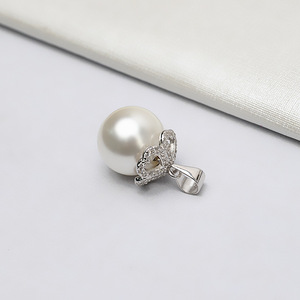 Pendentif vide en argent S925 pour femmes, grand modèle Baotou, pour perles de 9 à 12 mm, accessoires de pendentif Xiang, 745 - Product Image 4