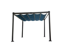 Couverture de patio extérieur MIA Pavillon mobile Terrasse Solaire Pergola Louvre Toit Auvent