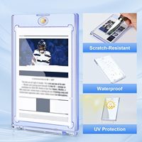 Porte-cartes magnétique résistant aux UV 35PT, étui rigide transparent en plastique pour le rangement des cartes de sport de baseball