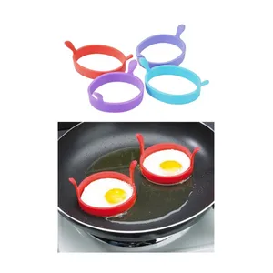 अंडा गुलगुला दौर सिकी अंडे मोल्ड सिलिकॉन गैर छड़ी पैनकेक नाश्ता अंडा आमलेट सिलिकॉन मोल्ड गर्मी प्रतिरोधी