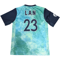 Jersey Sepak Bola Dewasa Custom Nama dan Logo, Bahan Bernapas, Kerah V, Kaos Sepak Bola Polos, Cepat Kering, Jersey Sepak Bola Asli