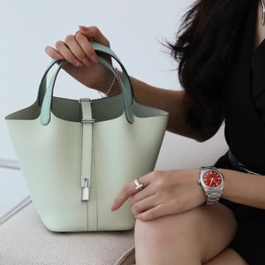 <span class=keywords><strong>Borsa</strong></span> a secchiello impermeabile con chiusura aperta con motivo a litchi per <span class=keywords><strong>donna</strong></span> 2025 nuova tendenza alla moda di fascia alta, <span class=keywords><strong>piccola</strong></span> e Versatile - Product Image 4