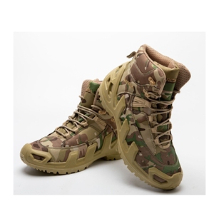 Bottes tactiques montantes en cuir de vachette suédé TSB08 pour l'extérieur, chaussures de sport kaki courtes - Product Image 6