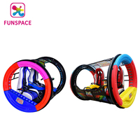 Atracciones de Feria al Aire Libre, Emocionante Auto Giratorio de 360 Grados con Control Remoto para 2 Jugadores
