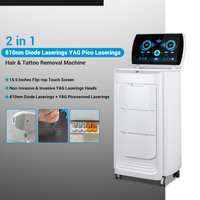Machine professionnelle 2 en 1 pour l'épilation et le détatouage, laser diode 810 nm, laser picoseconde YAG, dernière génération