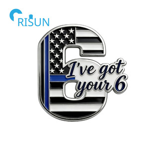 Pièces commémoratives personnalisées « I've Got Your 6 » IGY6 <span class=keywords><strong>Thin</strong></span> <span class=keywords><strong>Blue</strong></span> <span class=keywords><strong>Line</strong></span> – Médaille de défi personnalisée « I Got Your 6 » - Product Image 6