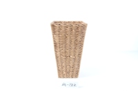 Ensemble de jardinières en rotin naturel tissé à la main, pot à fleurs sur piédestal, pot de plante décoratif pour l'intérieur et l'extérieur