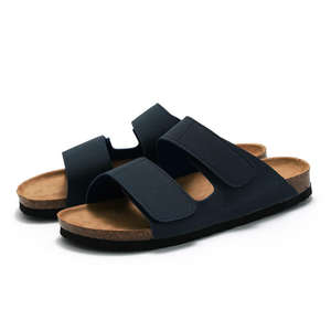 Sandalias de Corcho para Hombre, Modernas y Cómodas para Verano, con Doble Correa de Cuero PU, Casuales para la Playa - Product Image 2