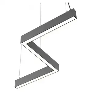 Sonder anfertigung Design Büro kommerzielle Beleuchtungs systeme Decken leuchte Kronleuchter hängen hängende Anhänger LED lineares Licht