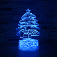 Lámpara de mesa 3D Diy de Papá Noel, muñeco de nieve, Base personalizada, regalo de vacaciones para niños, luz de noche acrílica para decoración del hogar, ciervo y manzana