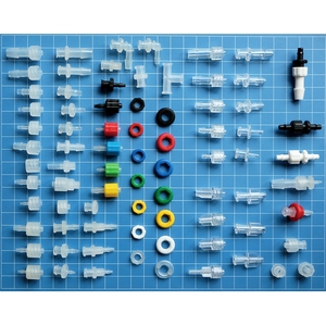 Nhiều màu nhựa 1/4-28unf luer Bảng điều khiển gắn kết nối thép gai vách ngăn Công Đoàn luer khóa ống barb phù hợp - Product Image 6