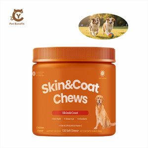 Cuidado de la Piel y el Pelaje del Perro, Masticables Suaves Enriquecidos con Calostro, Caldo Fermentado, Astrágalo, Probióticos, Apoyo Inmunológico y Antialérgico, Sin <span class=keywords><strong>Granos</strong></span> - Product Image 2