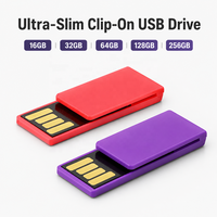 Nouvelle clé USB 2.0 miniature en plastique cryptée avec logo personnalisé, ultra-fine, cadeau promotionnel scolaire, 32 Go