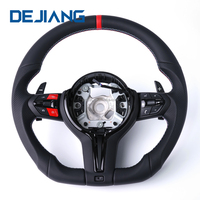 Volant de voiture en cuir M-Sport à fond plat pour BMW X1 X2 X3 X4 F30 F10 F21 F22 F15 F16 F45 E70 E90 E84 E71 E92 PROMOTION EXCEPTIONNELLE