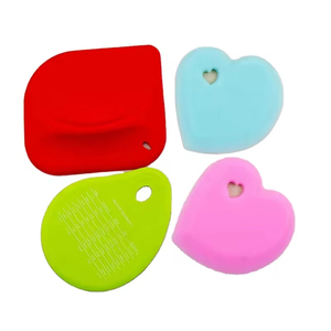 Racloir à crème en silicone de qualité alimentaire en forme de cœur pour pâte, beurre et gâteaux, outil de pâtisserie durable, découpeur de pâtisserie - Product Image 5