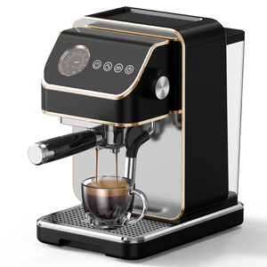 <span class=keywords><strong>Machine</strong></span> <span class=keywords><strong>à</strong></span> café <span class=keywords><strong>expresso</strong></span> Anbolife Retro 20 bars avec manomètre classique, cafetera De Expreso, contrôle de température NTC, finition dorée - Product Image 1