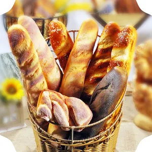 Yapay yuvarlak fransız ekmek ekmek sahte ekmek ekran ve dekorasyon için, sahte baget dükkanı gıda modeli ekran