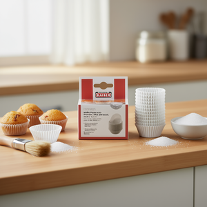 ถ้วยกระดาษมัฟฟินไกเซอร์มินิสีขาว 200 ชิ้น เส้นผ่านศูนย์กลาง 4.5 ซม. อุปกรณ์อบขนม - Product Image 3
