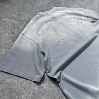 T-shirts à col rond unis en gros DiFan, conception de logo personnalisée, impression sérigraphique, logo graphique, dorure, t-shirts grande taille pour hommes