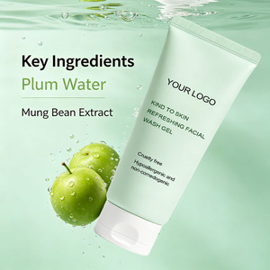 Gel nettoyant visage rafraîchissant OEM Kind Skin, hypoallergénique, non comédogène, sans cruauté, élimine en douceur les huiles de surface, soin du visage - Product Image 3