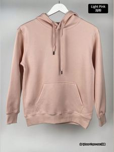 Sudaderas con Capucha de Doble Capa, Color Rosa Claro, 350 g/m², Compra al por Mayor, Unisex, de Algodón, Gruesas, Cómodas, Elegantes, Lisas, de Alta Calidad - Product Image 4