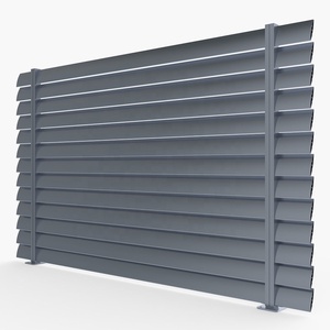 Panneaux d'intimité <span class=keywords><strong>en</strong></span> aluminium, panneaux d'intimité à lattes horizontales <span class=keywords><strong>en</strong></span> aluminium, écrans d'intimité à persiennes horizontales <span class=keywords><strong>en</strong></span> aluminium, clôture de jardin extérieure - Product Image 4