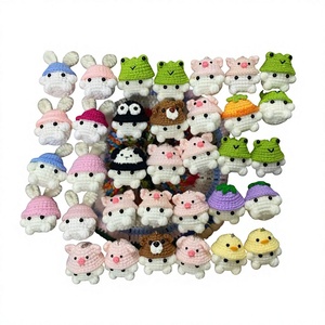Wholesale Handmade Crochet <b>Keychain</b> Mini Crochet Doll Charm with Various Creative Designs for Bags Backpacks Keys and Gift - Product Image 1